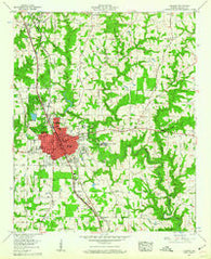 Cullman Alabama Historical topographic map, 1:24000 scale, 7.5 X 7.5 Minute, Year 1957