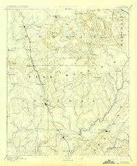 Cullman Alabama Historical topographic map, 1:125000 scale, 30 X 30 Minute, Year 1892