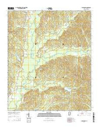 Cunningham Alabama Current topographic map, 1:24000 scale, 7.5 X 7.5 Minute, Year 2014
