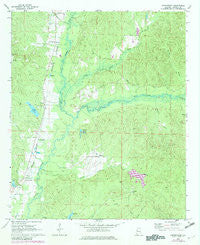 Cunningham Alabama Historical topographic map, 1:24000 scale, 7.5 X 7.5 Minute, Year 1970