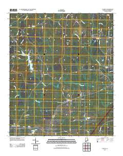 Cusseta Alabama Historical topographic map, 1:24000 scale, 7.5 X 7.5 Minute, Year 2011