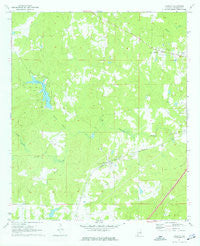 Cusseta Alabama Historical topographic map, 1:24000 scale, 7.5 X 7.5 Minute, Year 1971