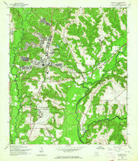 Daleville Alabama Historical topographic map, 1:24000 scale, 7.5 X 7.5 Minute, Year 1960