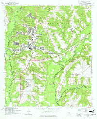 Daleville Alabama Historical topographic map, 1:24000 scale, 7.5 X 7.5 Minute, Year 1960
