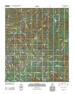Damascus Alabama Historical topographic map, 1:24000 scale, 7.5 X 7.5 Minute, Year 2011