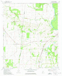 Dancy Alabama Historical topographic map, 1:24000 scale, 7.5 X 7.5 Minute, Year 1974