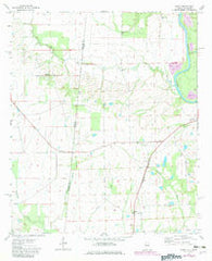 Dancy Alabama Historical topographic map, 1:24000 scale, 7.5 X 7.5 Minute, Year 1974