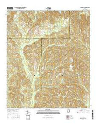 Danielsville Alabama Current topographic map, 1:24000 scale, 7.5 X 7.5 Minute, Year 2014