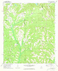 Danielsville Alabama Historical topographic map, 1:24000 scale, 7.5 X 7.5 Minute, Year 1971