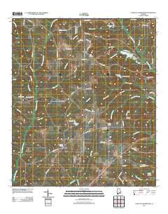 Danleys Crossroads Alabama Historical topographic map, 1:24000 scale, 7.5 X 7.5 Minute, Year 2011