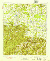 Danville Alabama Historical topographic map, 1:62500 scale, 15 X 15 Minute, Year 1935