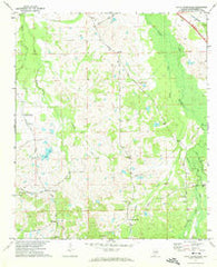 Davis Crossroads Alabama Historical topographic map, 1:24000 scale, 7.5 X 7.5 Minute, Year 1971