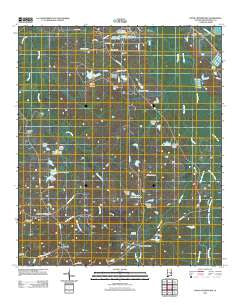 Davis Crossroads Alabama Historical topographic map, 1:24000 scale, 7.5 X 7.5 Minute, Year 2011