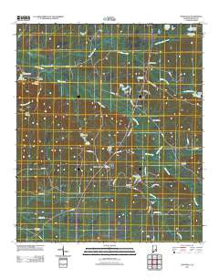 Davisville Alabama Historical topographic map, 1:24000 scale, 7.5 X 7.5 Minute, Year 2011