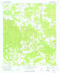 Davisville Alabama Historical topographic map, 1:24000 scale, 7.5 X 7.5 Minute, Year 1973