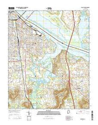 Decatur Alabama Current topographic map, 1:24000 scale, 7.5 X 7.5 Minute, Year 2014