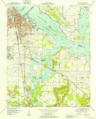Decatur Alabama Historical topographic map, 1:24000 scale, 7.5 X 7.5 Minute, Year 1950