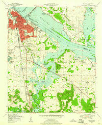 Decatur Alabama Historical topographic map, 1:24000 scale, 7.5 X 7.5 Minute, Year 1950