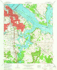 Decatur Alabama Historical topographic map, 1:24000 scale, 7.5 X 7.5 Minute, Year 1963