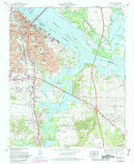Decatur Alabama Historical topographic map, 1:24000 scale, 7.5 X 7.5 Minute, Year 1975