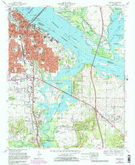 Decatur Alabama Historical topographic map, 1:24000 scale, 7.5 X 7.5 Minute, Year 1975