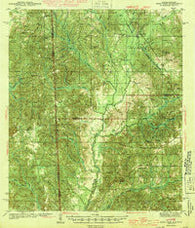 Deer Park Alabama Historical topographic map, 1:62500 scale, 15 X 15 Minute, Year 1943