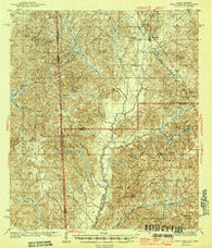 Deer Park Alabama Historical topographic map, 1:62500 scale, 15 X 15 Minute, Year 1943