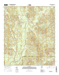 Deer Park Alabama Current topographic map, 1:24000 scale, 7.5 X 7.5 Minute, Year 2014