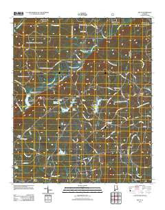 Delta Alabama Historical topographic map, 1:24000 scale, 7.5 X 7.5 Minute, Year 2011