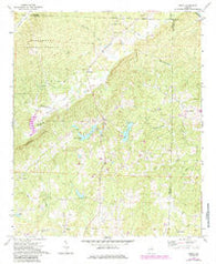 Delta Alabama Historical topographic map, 1:24000 scale, 7.5 X 7.5 Minute, Year 1970