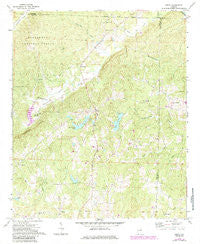 Delta Alabama Historical topographic map, 1:24000 scale, 7.5 X 7.5 Minute, Year 1970