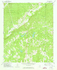Delta Alabama Historical topographic map, 1:24000 scale, 7.5 X 7.5 Minute, Year 1970