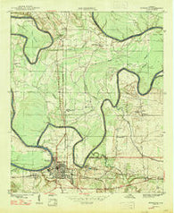 Demopolis Alabama Historical topographic map, 1:24000 scale, 7.5 X 7.5 Minute, Year 1947