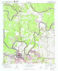Demopolis Alabama Historical topographic map, 1:24000 scale, 7.5 X 7.5 Minute, Year 1946