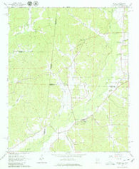 Detroit Alabama Historical topographic map, 1:24000 scale, 7.5 X 7.5 Minute, Year 1967