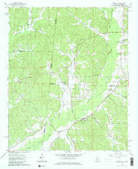 Detroit Alabama Historical topographic map, 1:24000 scale, 7.5 X 7.5 Minute, Year 1967