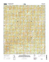 Dexter Alabama Current topographic map, 1:24000 scale, 7.5 X 7.5 Minute, Year 2014
