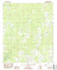 Dexter Alabama Historical topographic map, 1:24000 scale, 7.5 X 7.5 Minute, Year 1987
