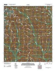 Dogwood Creek Alabama Historical topographic map, 1:24000 scale, 7.5 X 7.5 Minute, Year 2011
