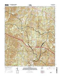 Dora Alabama Current topographic map, 1:24000 scale, 7.5 X 7.5 Minute, Year 2014