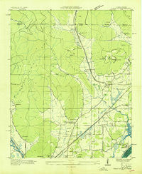 Doran Cove Alabama Historical topographic map, 1:24000 scale, 7.5 X 7.5 Minute, Year 1936