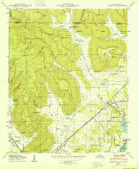 Doran Cove Alabama Historical topographic map, 1:24000 scale, 7.5 X 7.5 Minute, Year 1950