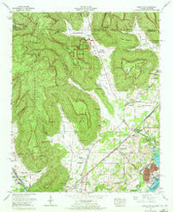 Doran Cove Alabama Historical topographic map, 1:24000 scale, 7.5 X 7.5 Minute, Year 1967