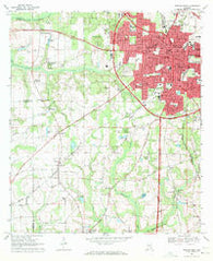 Dothan West Alabama Historical topographic map, 1:24000 scale, 7.5 X 7.5 Minute, Year 1969