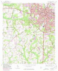 Dothan West Alabama Historical topographic map, 1:24000 scale, 7.5 X 7.5 Minute, Year 1969