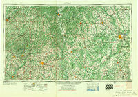 Dothan Alabama Historical topographic map, 1:250000 scale, 1 X 2 Degree, Year 1955