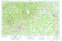 Dothan Alabama Historical topographic map, 1:250000 scale, 1 X 2 Degree, Year 1953