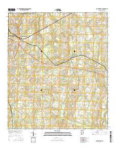 Dothan East Alabama Current topographic map, 1:24000 scale, 7.5 X 7.5 Minute, Year 2014