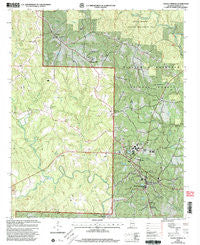 Double Springs Alabama Historical topographic map, 1:24000 scale, 7.5 X 7.5 Minute, Year 2000