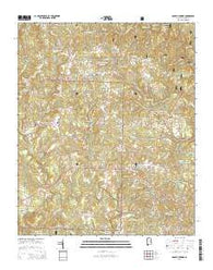 Double Springs Alabama Current topographic map, 1:24000 scale, 7.5 X 7.5 Minute, Year 2014